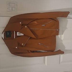 Faux Leather Moto Jacket